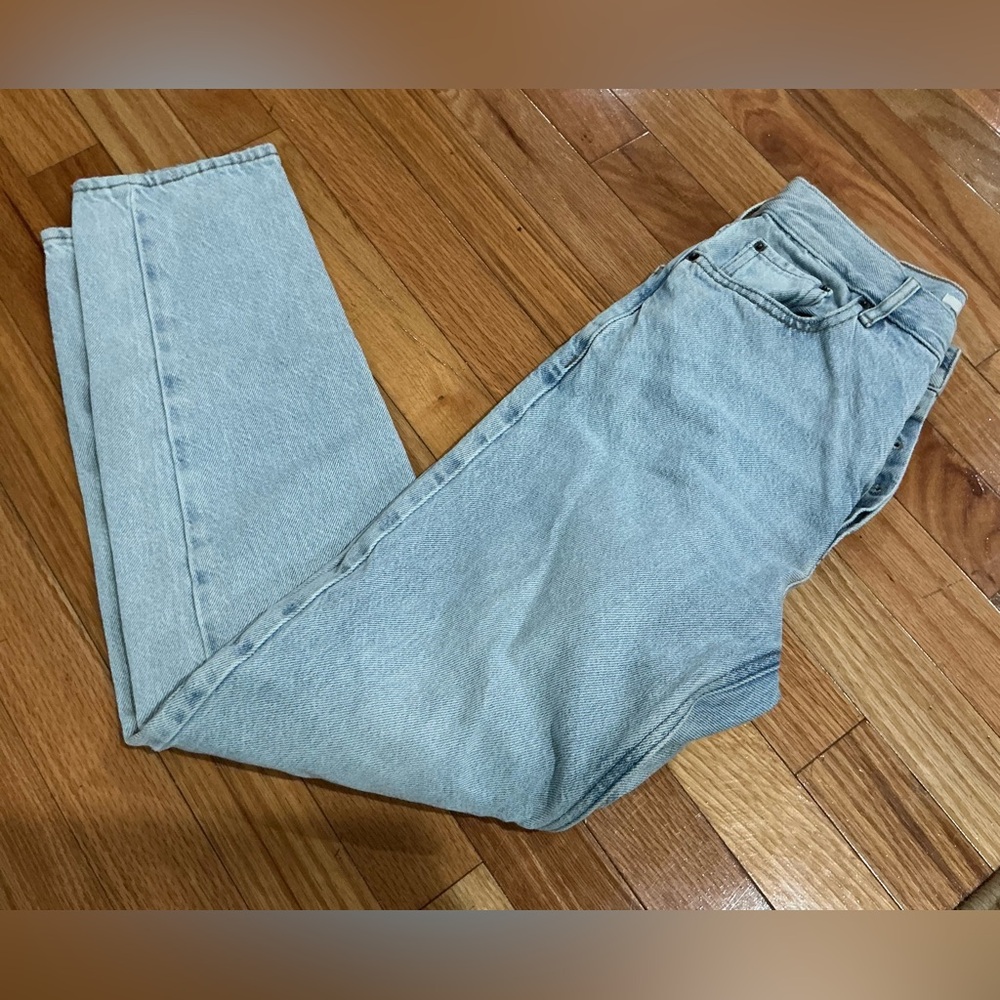 PacSun Light Blue Denim with Tan Stitching
